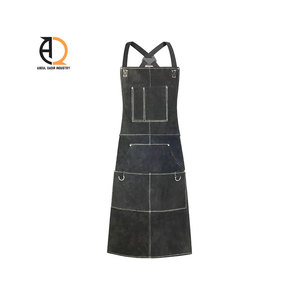 <b>Leather</b> <b>Apron</b> Adjustable Cross Back Work <b>Apron</b> - Product Image 4