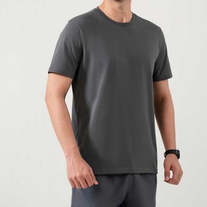Camisetas Lisas Unisex al por Mayor, Cuello Redondo, Personalizables con Impresión, Transpirables, de Algodón de Secado Rápido, Ropa Deportiva, Camisetas Gris Oscuro para Hombre - Product Image 1