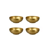 Bol de service de luxe en métal pour cuisine, bol alimentaire en acier inoxydable, vaisselle moderne pour table, plat de service pour salade et fruits, accent décoratif