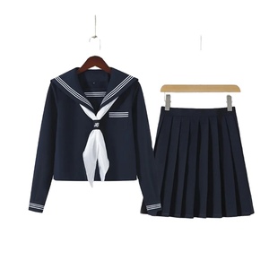 Automne printemps japon uniforme scolaire Cardigan coton soie tricoté pull pour filles collège Style JK uniforme pour étudiants Cosplay - Product Image 5