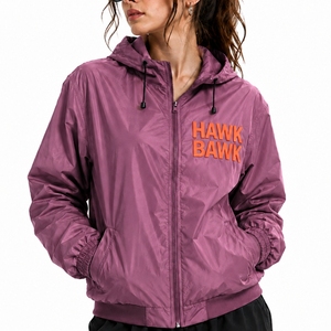 Chaqueta Cortavientos con Capucha y Cierre Completo para Mujer, Corte Moderno, Fácil de Combinar, Estilo Diario, Look para Actividades al Aire Libre, Lista para Viajar, Ajuste Cómodo e Informal - Product Image 1
