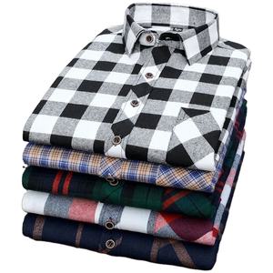 Dernière mode chemise à carreaux en flanelle pour hommes à manches longues 100% coton vente en gros OEM Super Premium haute qualité conception personnalisée - Product Image 1