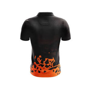 Chemise Homme en Jersey Uni 100% Polyester de Haute Qualité, Imprimée par Transfert Thermique, 200g, Tricotée, Séchage Rapide, Boutonnée sur le Devant, avec Logo - Product Image 3