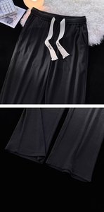Pantalones de pana para hombre con logo personalizado, estilo japonés, de pierna ancha, con cordón, antiarrugas, precio de fábrica China-Bangladesh - Product Image 4