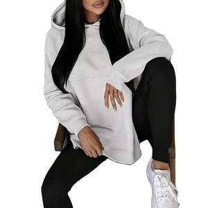 Sweat-shirt à capuche protecteur pour femme 100 % coton léger, séchage rapide, respirant, collection Activewear d'été - Product Image 1