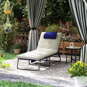 Piscina pieghevole e spiaggia Chaise Lounge per campeggio-lettino portatile - Product Image 1