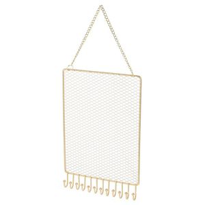 Brass Jewelry Stand With Three Tiers Geometric Base Minimalist Design For Indoor <b>Bedroom</b> <b>Decor</b> Durable Finish - Product Image 4