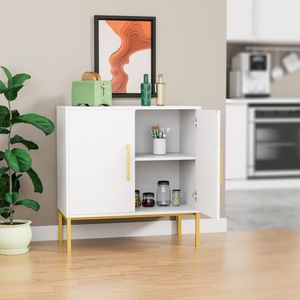 Moderno Freestanding in legno credenza armadio Set di stoccaggio Buffet Display in porcellana armadi da pavimento Freestanding armadio moderno - Product Image 6