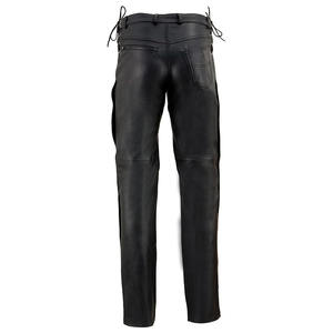 Pantalon de moto classique décontracté en cuir personnalisable Samroz Sports pour homme, noir, toutes saisons, coutures invisibles - Product Image 4