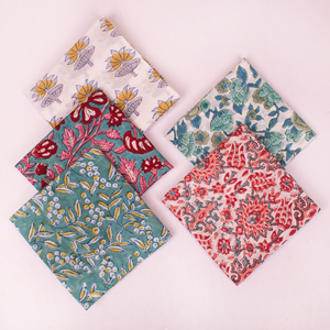 New Summer Handmade Block Printed Cotton Multi-Color Bandana Soft Square Scarf <b>Head</b> Neck Kerchief For Hiking Travel Face <b>Wraps</b> - Product Image 2