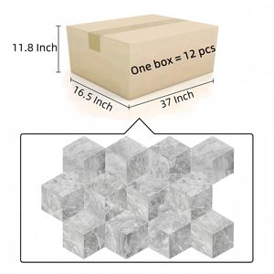 Carrara Gray Polished <b>Marble</b> Tile Natural Stone Hexagon Design for Wall and Floor Real Natural <b>Marble</b> - Product Image 5