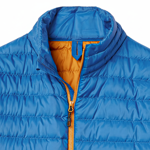 Men's Custom Logo Puffer <b>Coat</b> <b>Lightweight</b> Puffy Jacket Stand Collar Winter Wear <b>Coat</b> for Men Windproof Zipper Closure Jacket - Product Image 2