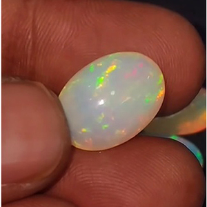 11 pierres d'opale éthiopienne naturelle avec reflets de feu, de 14 mm à 17 mm, ovales, cabochons fantaisie, 48 carats, lot Iroc Sales, pierres précieuses en vrac de qualité. - Product Image 3
