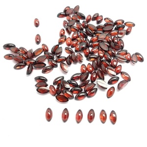 Garnet rouge naturel du Mozambique en gros, cabochons marquise, pierres précieuses en vrac, cabochons marquise en garnet rouge pour bagues et pendentifs de bijoux - Product Image 1