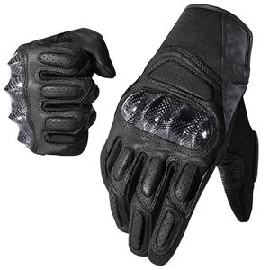 ถุงมือขี่มอเตอร์ไซค์หนังสำหรับผู้ชาย กันลื่น น้ำหนักเบา คุณภาพสูง ทนทาน จับกระชับมือ สวมใส่สบาย - Product Image 1