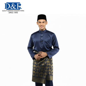 Meilleures ventes : Manteau d'hiver islamique pour homme, style Thobe, vêtement traditionnel musulman, Jubbah modeste en polyester, Kaftan arabe, vêtement d'extérieur, fabrication OEM malaisienne - Product Image 6