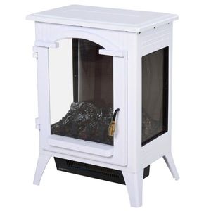 Caminetto Elettrico da 23 Pollici con Display LCD Bianco 750W/1500W, Autoportante con Cornice in Metallo, Spina AU per Uso Domestico, Hotel, Camper - Product Image 3