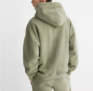 Sudadera con Capucha Oversize para Hombre, Hombros Caídos, Bordado Personalizado, Estampado, Estilo Urbano, Felpa Francesa, Fabricación OEM, Venta al por Mayor - Product Image 4