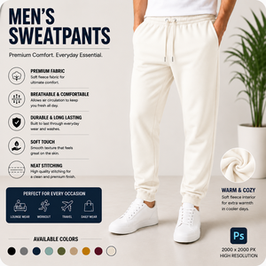 Pantalon de survêtement uni, fabricant OEM, pantalon de jogging en coton personnalisé, French Terry, marque privée - Product Image 4
