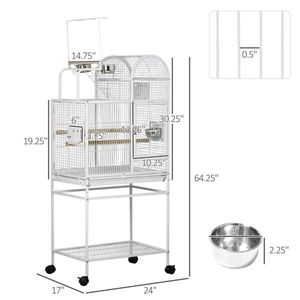 Gabbia per l'allevamento di uccelli in metallo per razze medie e piccole, moderna gabbia in ferro per animali domestici con chiusura a bottone, taglia XL per piccioni e animali domestici, personalizzabile, quadrata - Product Image 4