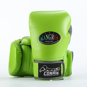 Guantes de Boxeo de Cuero con Cordones y Absorción de Humedad para Entrenamiento de Artes Marciales - Equipo Ofensivo y Defensivo Unisex Personalizable - Product Image 3