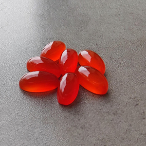 Natural Carnelian Big Oval Cabochon Gemstone, Calibrated Flat Back Loose Gemstone - Product Image 6