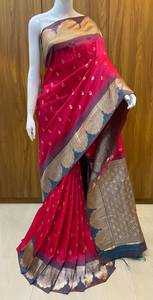 Sari en soie bleu dessiné à la main pour femme, traditionnel indien pakistanais, longueur ras du sol, ethnique, coupe classique, toutes saisons - Product Image 5