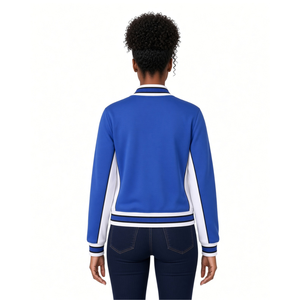 เสื้อแจ็คเก็ตวอร์มอัพ Zeta Blue Air Tech Fleece พรีเมียม แบบซิปเต็มตัว สไตล์วาร์ซิตี้ ปักลายสมาคมนักศึกษากรีก เหมาะสำหรับฤดูหนาว - Product Image 2