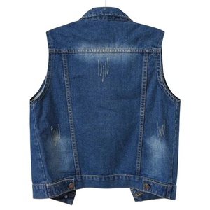 Double-Breasted Denim Waistcoat – Slim Fit Sleeveless Jean Vest for Smart-Casual Dressing - Product Image 2