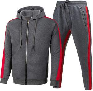 Men tracksuit with zipper <b>jacket</b> designed in basics cotton blended fabric offering comfort and style for gym <b>workout</b> and running - Product Image 1