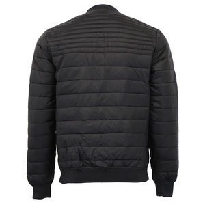 Chaqueta Acolchada Verde Oliva para Hombre, Cuello Alto, Resistente al Viento, Color Sólido, Relleno de Poliéster, Cierre de Cremallera, Corte Regular - Product Image 6