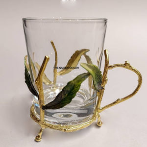 Jarrón de Flores de Vidrio de Diseño Elegante para Bodas, Estilo Costero, Hecho a Mano, para Mesa, de Aluminio - Product Image 2