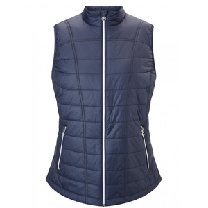 Gilet matelassé sans manches d'hiver avec fermeture éclair et logo personnalisé, style streetwear, manteau d'extérieur pour femme - Product Image 2