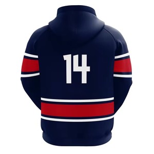 Sweat à capuche personnalisé pour équipe sportive, respirant, en polaire, vêtements de sport, graphismes en couleurs réelles, sublimation, polyester/coton uni, séchage rapide - Product Image 4