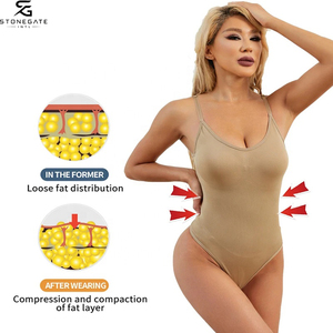 Low MOQ <b>Women's</b> Plus Size Seamless Body Shaper with Breathable Spandex Fabric High Waist Control and Custom Branding Supplier - Product Image 3