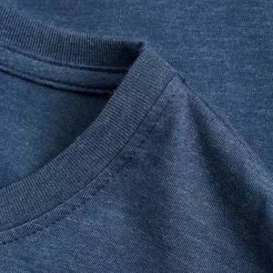 เสื้อยืดคอกลมคุณภาพสูง 100% ผ้าฝ้าย เสื้อยืดคอเต่าสีดำแบบสั่งทำพิเศษสำหรับผู้ชาย เสื้อยืดโอเวอร์ไซส์เรียบๆ สำหรับขายส่ง - Product Image 6