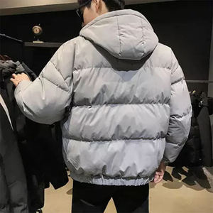 OEM Custom Logo Men Winter Oversized <b>Bubble</b> <b>Coat</b> Puffer Jacket Bread Style Down Jacket With Buttons - Product Image 1