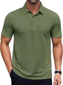 <b>Button</b> Front <b>Half</b> Sleeve Breathable 220g Fabric Men's Unisex Golf Collar Casual for <b>Shirt</b> Front Logo 100% Cotton Solid Color - Product Image 2