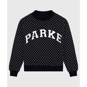 Custom Unisex Winter <b>Eco</b>-Friendly Applique Polka <b>Dot</b> Varsity Turtleneck Oversized Pullover Sweatshirt OEM Matching Shorts Youth - Product Image 4