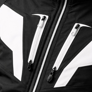 Premium Hooded <b>Ski</b> <b>Jacket</b> Black <b>White</b> Design Waterproof 10,000mm Windproof Eco-Friendly Insulated Winter Supplier Bulk Unisex - Product Image 5