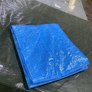 ผ้าใบกันน้ำสีน้ำเงิน PE ทนทานต่อสภาพอากาศ ป้องกันรังสียูวี สำหรับงานเกษตรและอุตสาหกรรม - Product Image 3