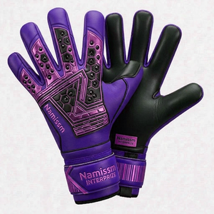 ถุงมือผู้รักษาประตู USA Australia คุณภาพพรีเมียม ดีไซน์สปอร์ต สำหรับนักฟุตบอลมืออาชีพ กันลื่น ระบายอากาศได้ดี สายรัดข้อมือปรับได้ - Product Image 5