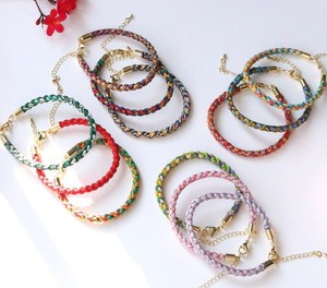 5Pcs <b>Adjustable</b> 5mm Thickness Colorful Braided Rope <b>Bracelet</b>,With Lobster Clasps,Minimalist Cords <b>Bracelet</b> - Product Image 3