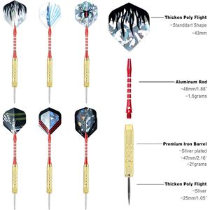 <b>18</b>-Piece Professional and Casual Metal Tip Set Perfect Steel Tip Design for Enhanced Darts <b>Game</b> - Product Image 3