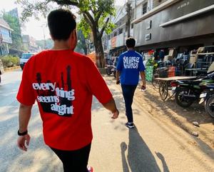 Nouveauté - T-shirts pour hommes en coton 100% - Impression sérigraphique - Col rond - Tricot épais - Coupe décontractée - Style hip-hop - Manches courtes - Séchage rapide - Product Image 5