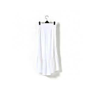 ODM Long <b>White</b> Cotton Eco Friendly <b>Skirt</b> With Belts for Women - Product Image 5