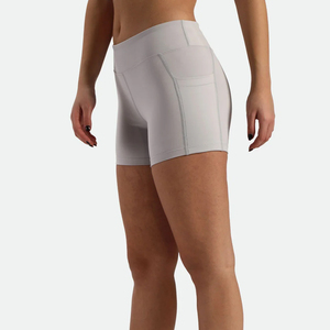 Shorts décontractés pour femmes, style hip-hop, coupe ajustée, respirants, taille mi-haute, confortables, été, taille élastique, poches, fleurs, écologiques - Product Image 1