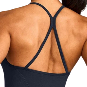 Custom Sportswear Women <b>Strappy</b> Racer Tank <b>Top</b> Quick Dry Moisture Wicking Stretch Gym Running Yoga Fitness Workout Wear - Product Image 4
