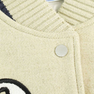 Relaxed Fit Patchwork Letterman Jacket <b>Crafted</b> For Contemporary Fashion Winter Jacket For Casual Styling - Product Image 4
