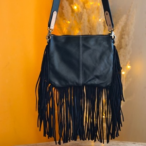 Bolso Cruzado de Piel Genuina Venus Leathers con Diseño Floral y Patrón de Letras, Hecho a Mano, Estilo Western, con Cremallera, Portátil para Viaje - Product Image 2